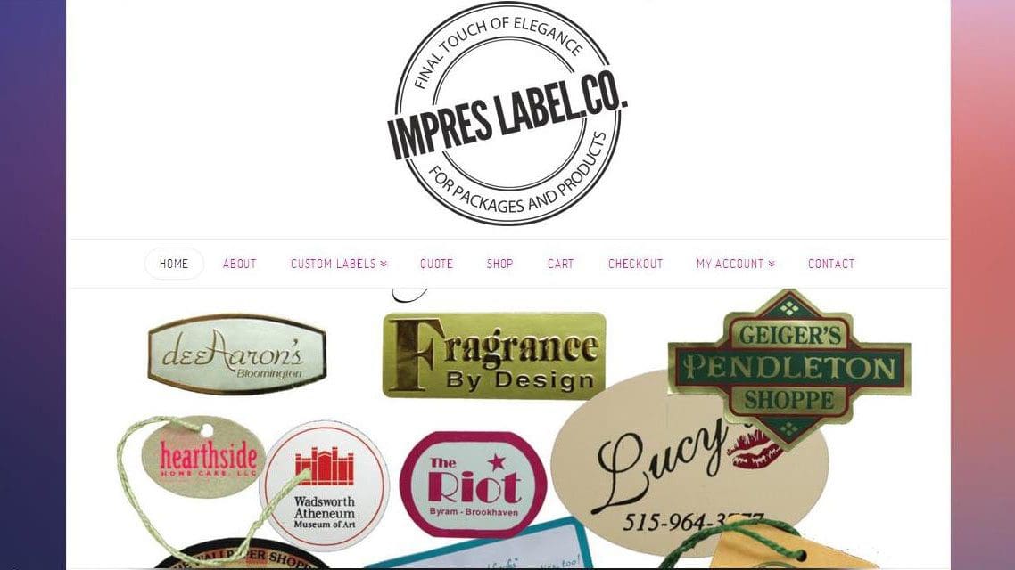 Web Design Kansas City Impres Label