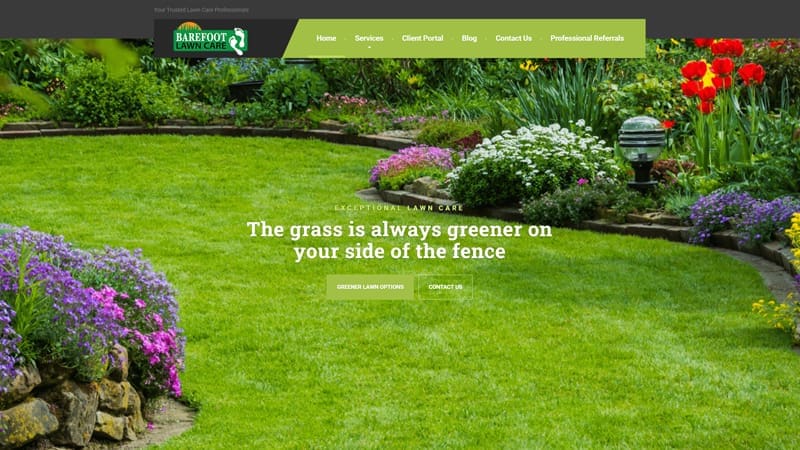 Barefoot Lawn Care Launches Website