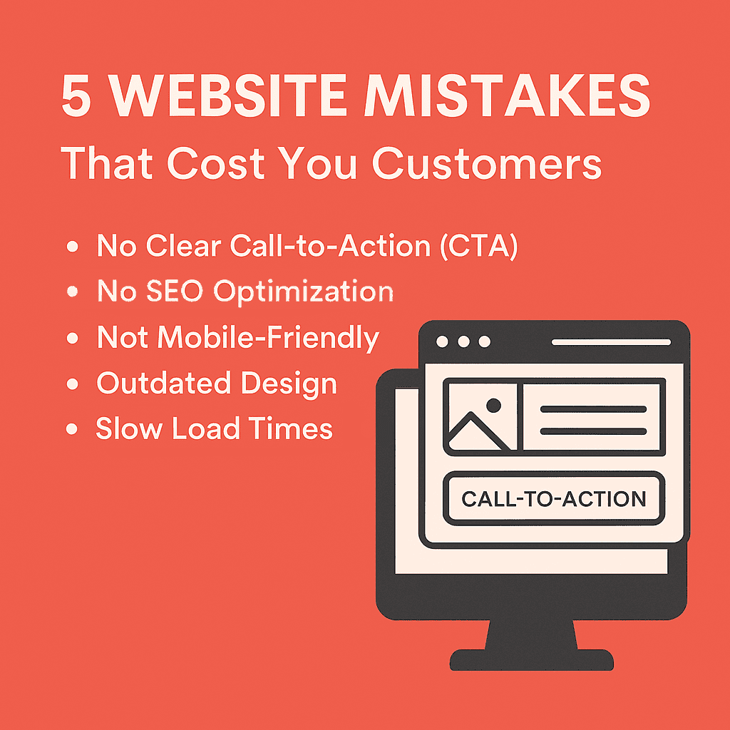  5 Website Mistakes That Cost Small Businesses Customers