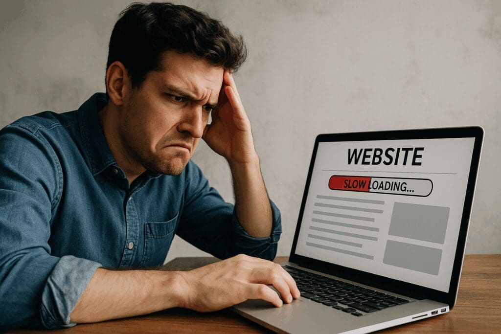 Slow Website Frustrates User