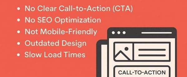 5 Website Mistakes Graphic